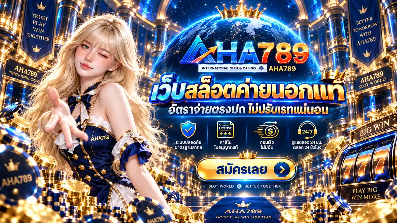 ภาพ Banner ของ AHA789 เว็บสล็อตค่ายนอกแท้